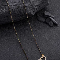 Anouk Gold-Plated Stone-Studded & Beaded Mangalsutra-picture-56