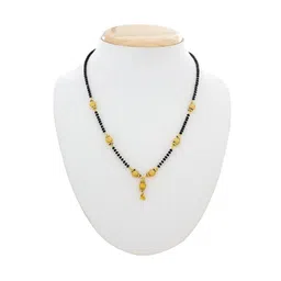 DIVASTRI Gold-Plated Artificial Stones and Beads Mangalsutra image 2