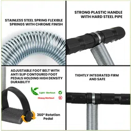 shopeleven Single Spring Tummy Trimmer Abdominal Exercise Fitness Equipment for Men & Women Ab Exerciser image 2