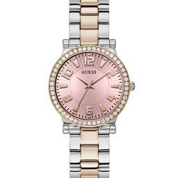 GUESS Women Embellished Dial & Stainless Steel Bracelet Style Analogue Watch GW0686L4-picture-32