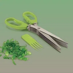 qynora Five Blade Durable Stainless Steel Veg Shredding Cutter Scissor Scissors-picture-39