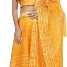 huuhambay Bandhani Stitched Lehenga Choli image 4