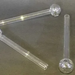 CLEAR GLASS 6 INCH OIL PIPE( PACK OF 3) 9717098338 Borosilicate Glass Outside Fitting Hookah Mouth Tip-image-31