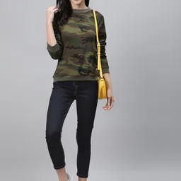 AURELIA Women Navy Blue Regular Fit Mid-Rise Clean Look Stretchable Cropped Jeans image 4