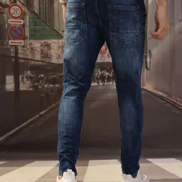 Highlander Men Super Skinny Fit Heavy Faded Highly Distress Stretchable Jeans image 4