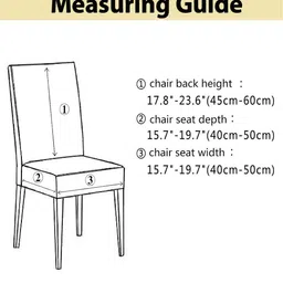 HOUSE OF QUIRK 4-Pcs Mustard-Yellow & White Printed Chair Cover image 5