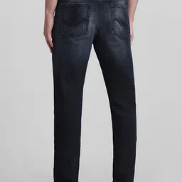 Jack & Jones Men Slim Fit Low-Rise Mildly Distressed Heavy Fade Stretchable Jeans image 5