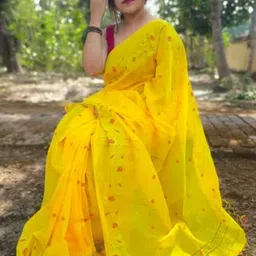 suman collection Embellished Daily Wear Silk Blend Saree-picture-46