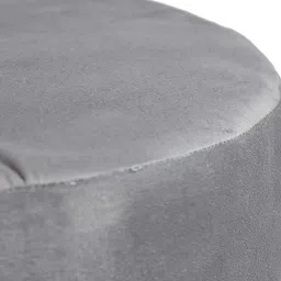 riance creations Pluto Fabric Pouffe in Grey Colour image 5