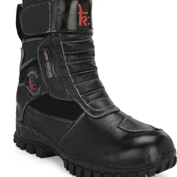 kavacha Classic Bike riding /Motorcycle boot/ biker boots ,with steel toe Boots For Men image 1