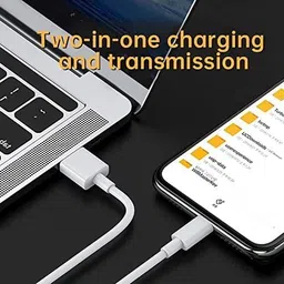 Mindmaker USB Type C Cable 2 A 1 m Copper 33 W super vooc Charge and Data Sync Fast Charging type c Cable image 3