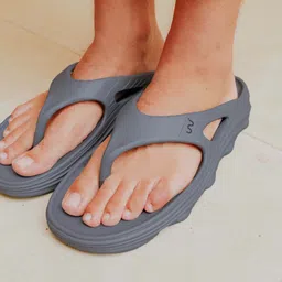 doubleu Men Riva Thong Grey Men Flip Flops image 2