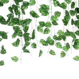 BS AMOR Green Pack Of 8 Creeper Bail Money Plant Decorative Artificial Flower image 3