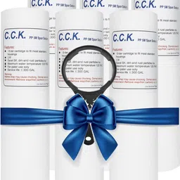 C.C.K 5 Micron 10-inch pp Spun Filter Candle & Spanner for RO Water Purifiers_12 Solid Filter Cartridge-image-1