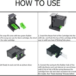 Haedlink Ink Suction Tool Kit For Cartridge & Nozzle Cleaning For H/p-Can.on Printer Black + Tri Color Combo Pack Ink Cartridge image 5