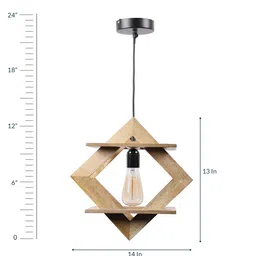 sapphire Dylan Beige Wood Single Hanging Lights - image 4