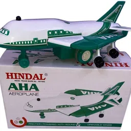 banke ji Premium Quality Aeroplane Toy for Kids Hindal Push and Go Crawling Airbus image 4