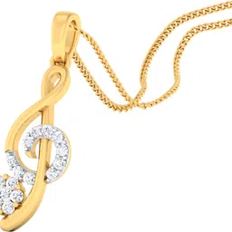 avsar AVP839YA 18kt Diamond Yellow Gold Pendant image 2