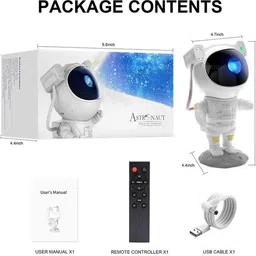 HYS Astronaut Star Galaxy Projector Light 360 Degree Adjustable Head_919 Table Lamp image 5
