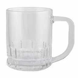 white gold Glamorous Glass 310ml (Set of 6) Beer Mug image 2