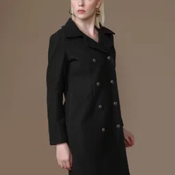 kazo Felt Solid Coat For Women image 2