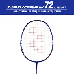 yonex Nanoray 72Light Blue Strung Badminton Racquet image 2