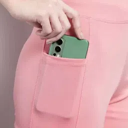 coolest fashion hub Solid Women Pink Tights image 2