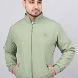 revlup Men Solid Quilted Jacket image 3