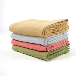 doctor towels Multicolour Aloevera Double Cloth 300 - 350 GSM Bath Towels (Set of 4 ) image 2