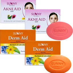 sunny herbals Akne Aid Soap-(75gmx2 pcs) and Derm Aid Soap-(75gmx2 pcs)-picture-10