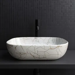 cara mark Wash Basin|Basin| Ceramic Table Top Wash Basin for Bathroom|Scretch Resistant| Table Top Basin image 3