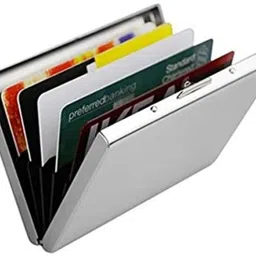 flipcon Men & Women Casual, Ethnic, Evening/Party, Formal, Travel, Trendy Silver Aluminium RFID Card Holder-picture-24