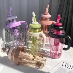 hari krishna Fruit Infuser Detox Ice Cream Theme Sipper Bottle, BPA-Free Stylish Water Bottle 1300 ml Water Bottle-picture-16