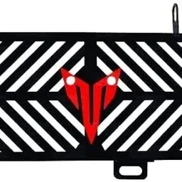 b.k accessories Yamaha MT-15 Heavy Radiator Guard (Black & Red) Bike Radiator Guard-picture-16