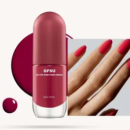 gfsu Gajri Color Nail Polish Quick Drying, Glossy Finish Gajri-picture-27
