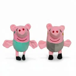 ag enterprises Peppa Pig & George Combo Soft Toy Set - Super Soft & Huggable - 25 cm image 4