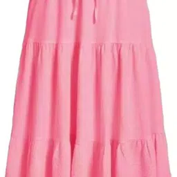 biubaa Women Solid A-line Pink Skirt-picture-17