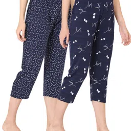 Women Blue Capri-image-12