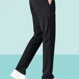 ficka Pack of 2 Men Solid Black, Grey Track Pants image 4