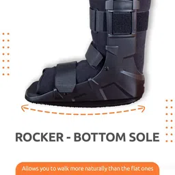 excliq Pneumatic Walker Boot, Single Push Button Leg & Thigh Lifters image 4