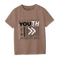 CODEZ Boys Pack Of 2 Round Neck Typography Printed T-shirts image 3