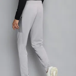 Alcis Men Grey Solid Slim Fit Mid-Rise Regular Track Pants image 3