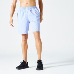 domyos Men Sports Gym Shorts Polyester With Zip Pockets - Mauve-picture-10