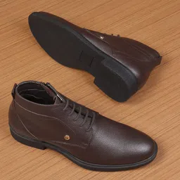 Carlton London Men Brown Leather Formal Shoes-picture-20