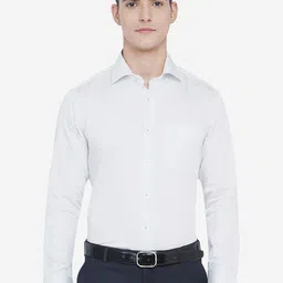 METAL Men White Slim Fit Printed 100% Cotton Casual Shirt-picture-29