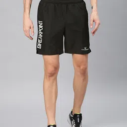 Dpassion Men Black Solid Running Sports Shorts-picture-10