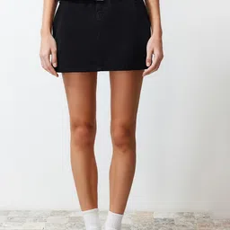 Trendyol Cotton A-Line Mini Skirts-image-45