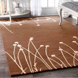 IMRA CARPET Beige Floral Handmade Woollen Carpet-picture-19