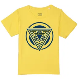 Marvel by Wear Your Mind Boys Yellow & Blue Printed Round Neck T-shirt-picture-15