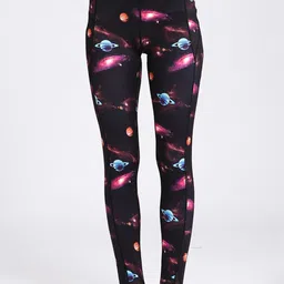 JC Collection Women Printed Rapid-Dry Mid-Rise Tights-image-42